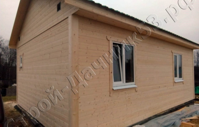 3 Каркасно-щитовой дом 7×5, 35 м², Псковская область, деревня Палкино (13)